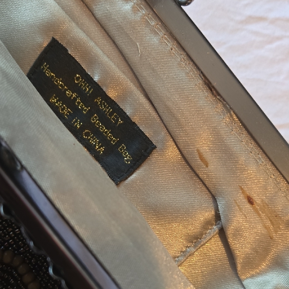 Vintage Embellished Clutch with Intricate Beadwork Ooh Ashley - Picture 3 of 4